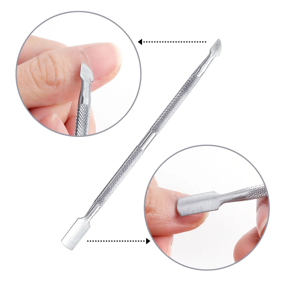 500Pcs/Box False Nails Tips Manicure Kit Nail File