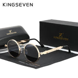 KINGSEVEN High Quality Gothic Steampunk Sunglasses Polarized Men