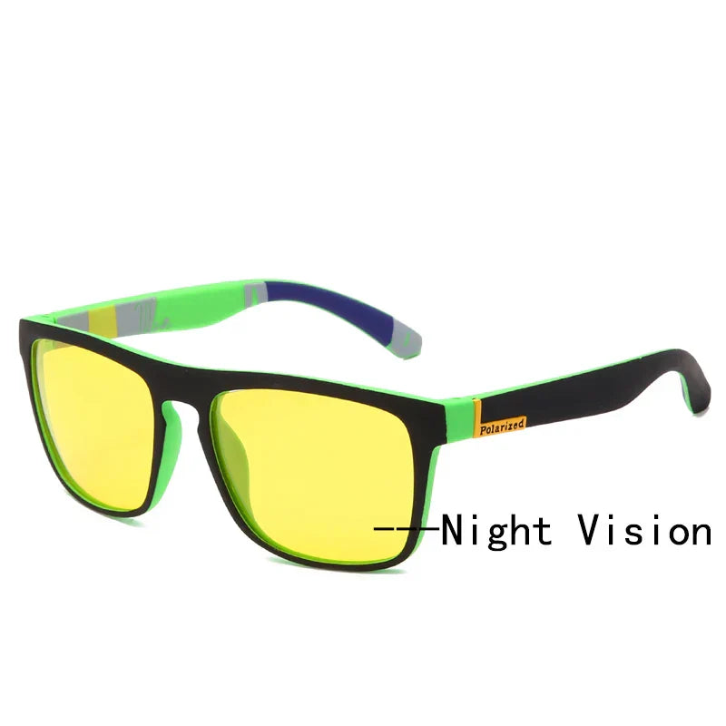 WarBLade New Square Polarized Sunglasses Men Night Vision