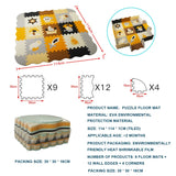 EVA Foam Play Mat with Fence Baby Puzzle