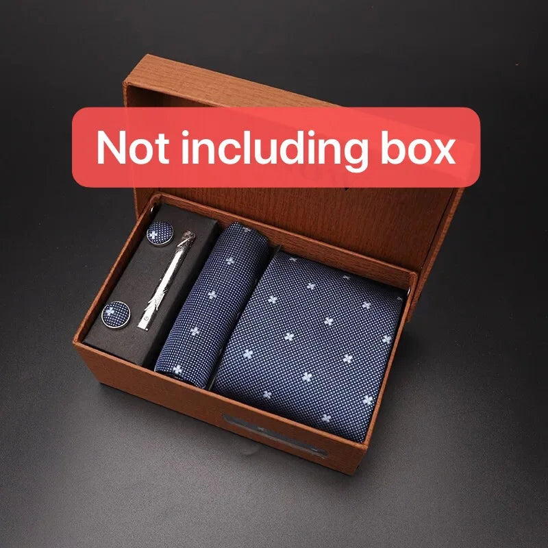 modern ties for men 2024 red Set Gift