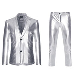 Men's Shiny Gold 2 Pieces Suits (Blazer+Pants) Terno