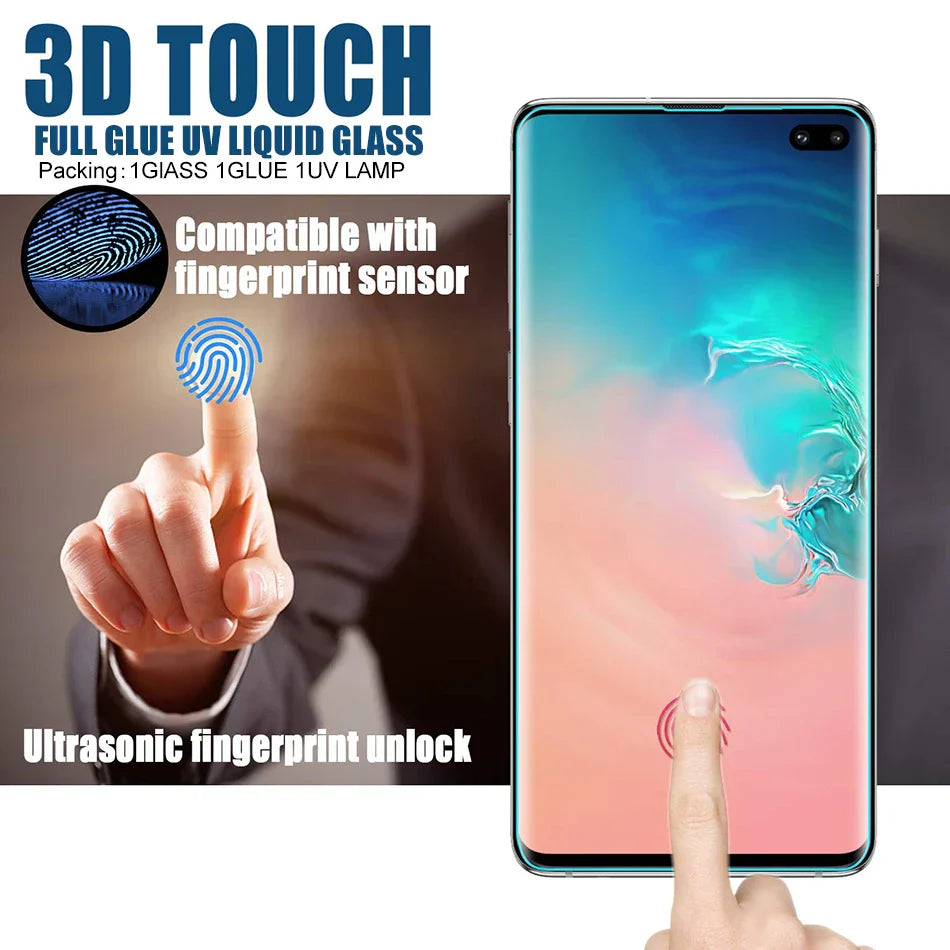 Full UV Glue Tempered Glass For Samsung Galaxy