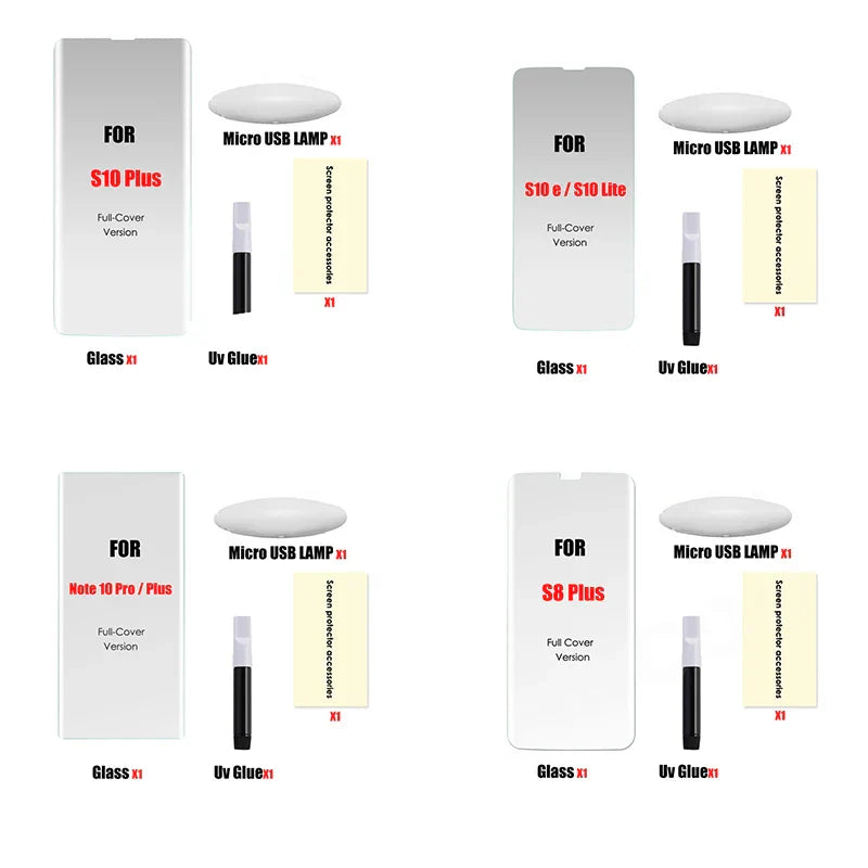 Full UV Glue Tempered Glass For Samsung Galaxy