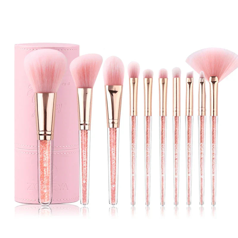 Zoreya Brand Concealer Blending Professional Makeup Brushes 10pcs