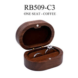 Marriage Engagement Wooden Ring Box for Wedding Custom