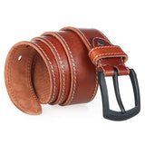 MEDYLA Genuine Leather Men Belt High Quality Luxury