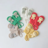 Autumn Winter Warm Baby Gloves Cartoon Animal Bunny
