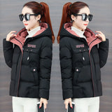 2023 New Winter Jacket Women Parkas Hooded Thick