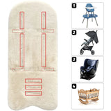 Baby Stroller Accessories Soft Faux Rabbit Fur Seat