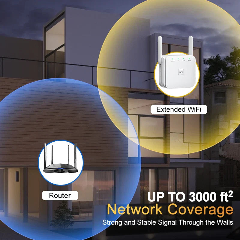 5G WiFi Repeater Wifi Amplifier Signal Wifi Extender