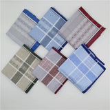 6PCS 43cm High quality printed cotton men handkerchief