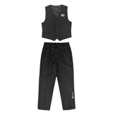 Popping Dance performance suit men Hip Hop suit