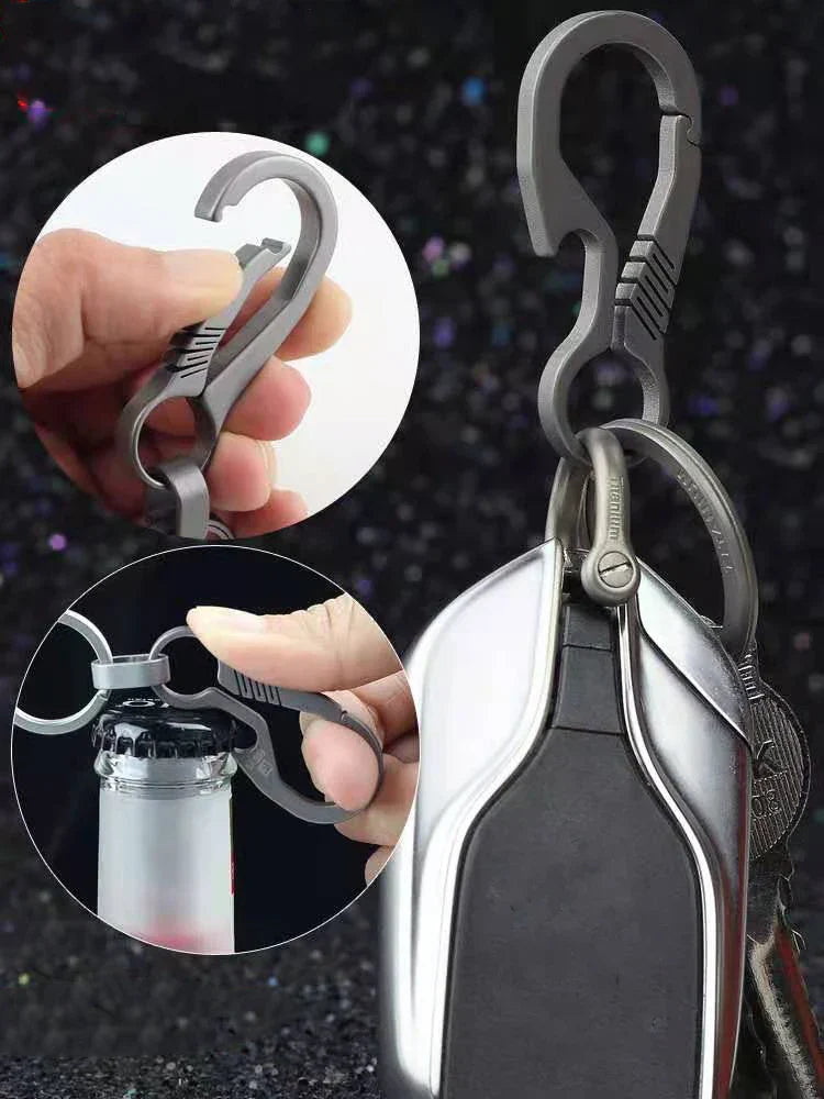 HighEnd Titanium Keychain Luxury Men Car Key Chain