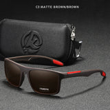 KDEAM Rectangular Ultra Light TR90 Sunglasses Men Polarized