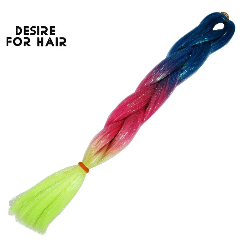 Desire for Hair 5Packs Synthetic Braiding Hair Christmas