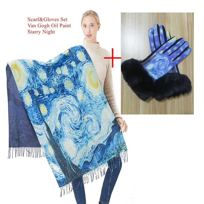 New Cashmere Scarf Women Digital Printing Pashmina Shawl