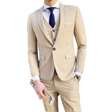 2021 Men's Sets Three-piece Wedding Business Men Formal