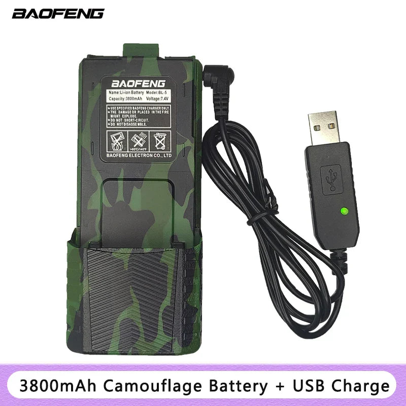 Baofeng BL-5 Battery for Walkie Talkie, Two Way