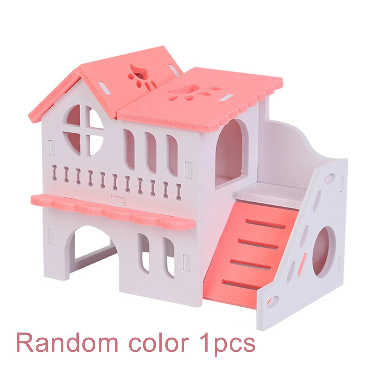 Wooden Hamster Hideout House Squirrel Hedgehog Villa Small