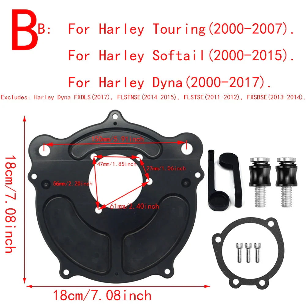 RSD Turbine Clarion Air Cleaner Matte Black Intake