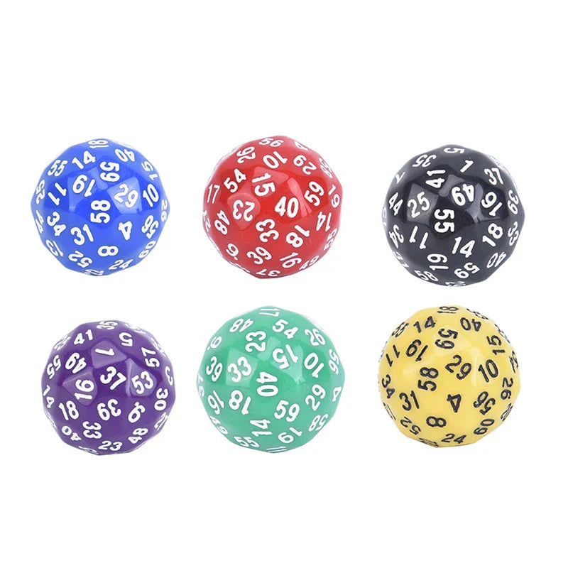 HOT! 1Pcs 60 face Dice For Game Polyhedral