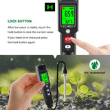 Digital EC/Temp Soil Tester 0.00~10.00mS/cm Conductivity Meter Waterproof