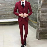 2021 Men's Sets Three-piece Wedding Business Men Formal