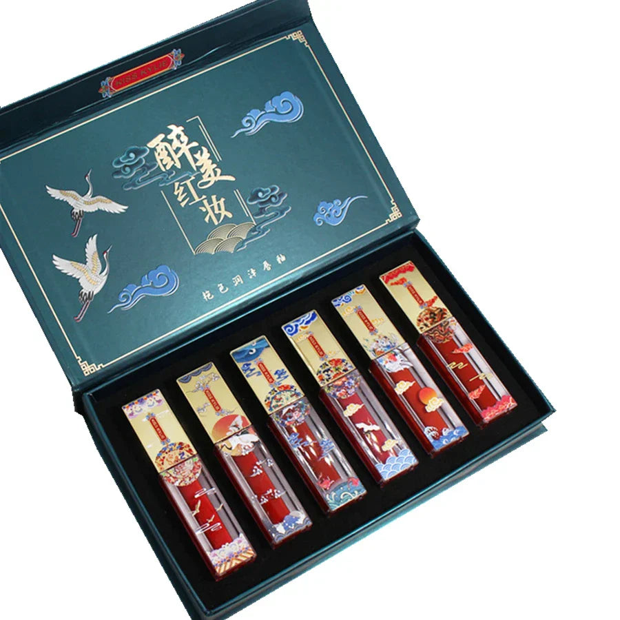 Women Matte Velvet Moisturizer Makeup Lipgloss Set Cosmetic