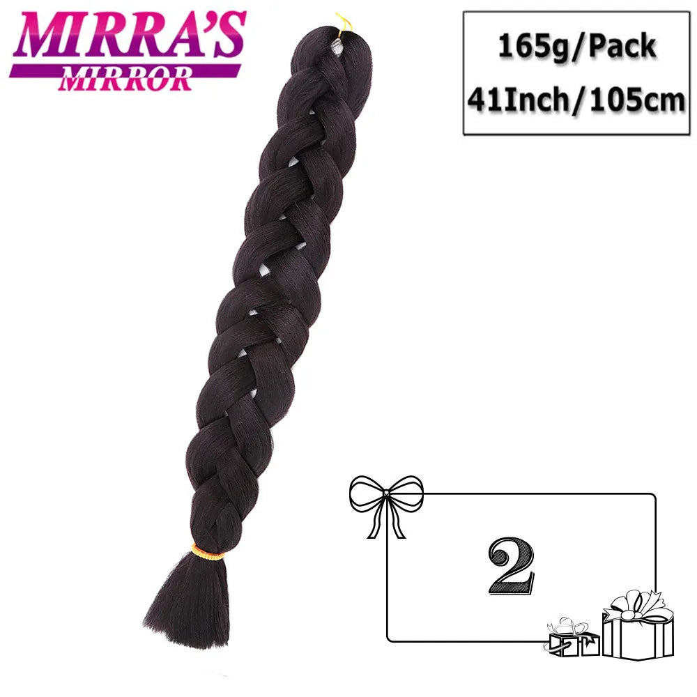 82" Jumbo Box Braids Synthetic Hair Extensions