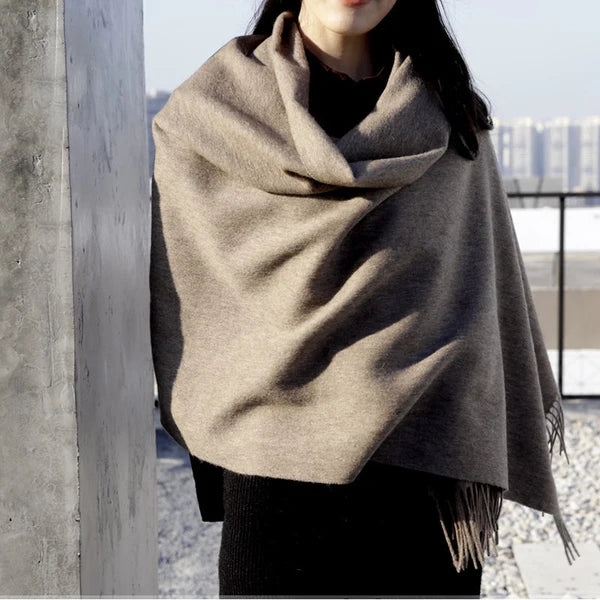 100 Wool Scarf Women Thickening Cashmere Winter Scars