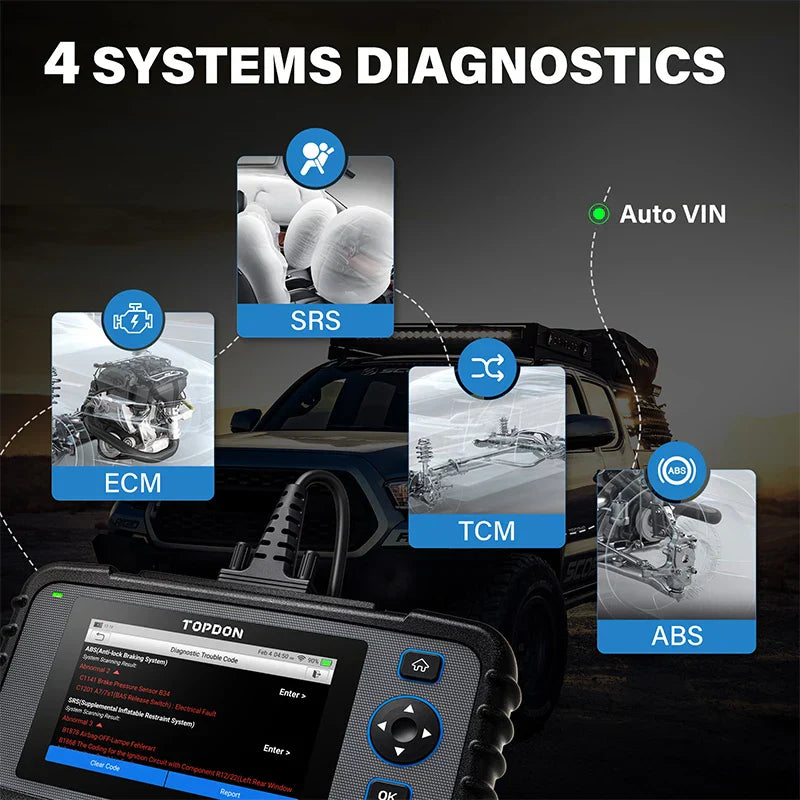 TOPDON ArtiDiag600 OBD2 Car Diagnostic Tool Profession Automotive