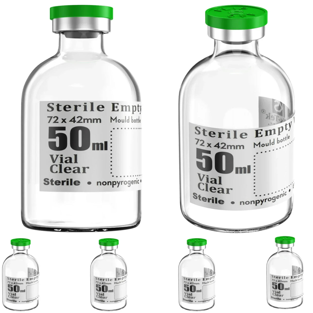 Ks-Tek Sterile Empty Vials with Self Healing Injection