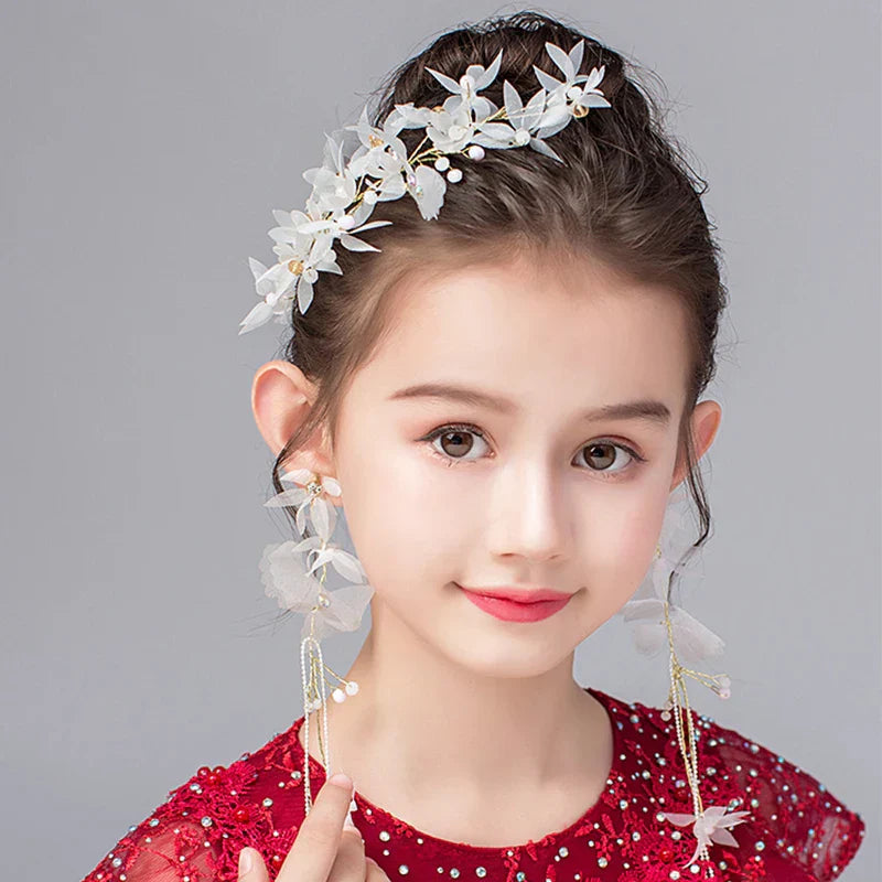 New Silver Color Gold Handmade Headbands Pearls Crystal