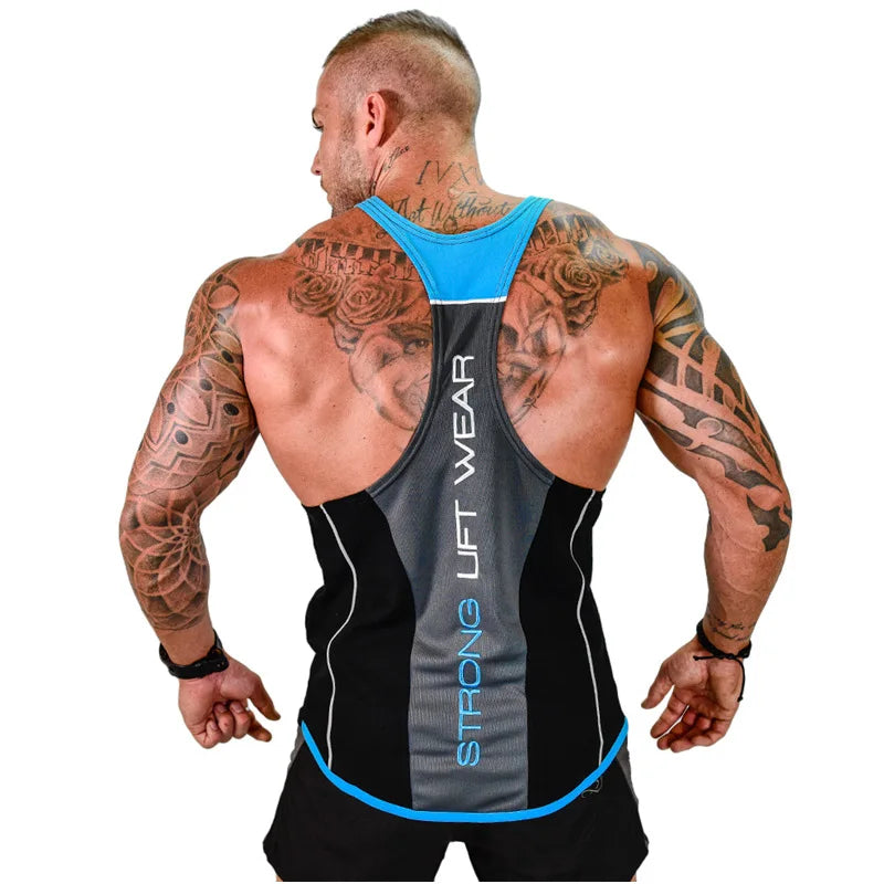 2021 New Men Tank top Gyms Workout Fitness