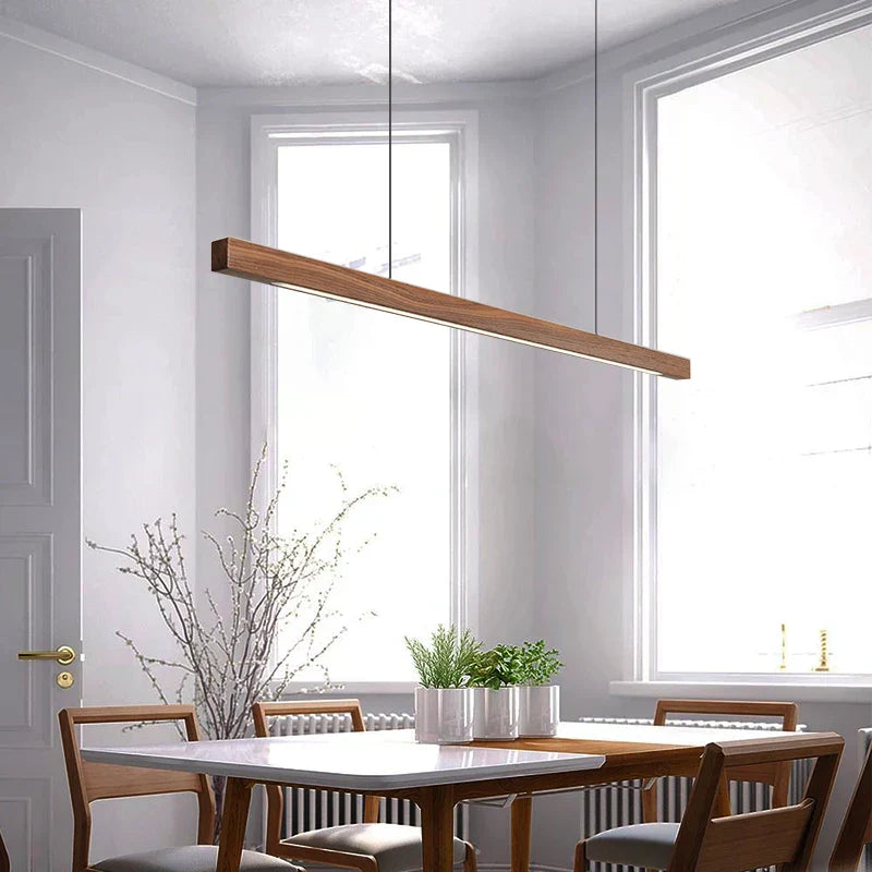 Wooden Pendant Lights Hanging Lamp Modern Table LED