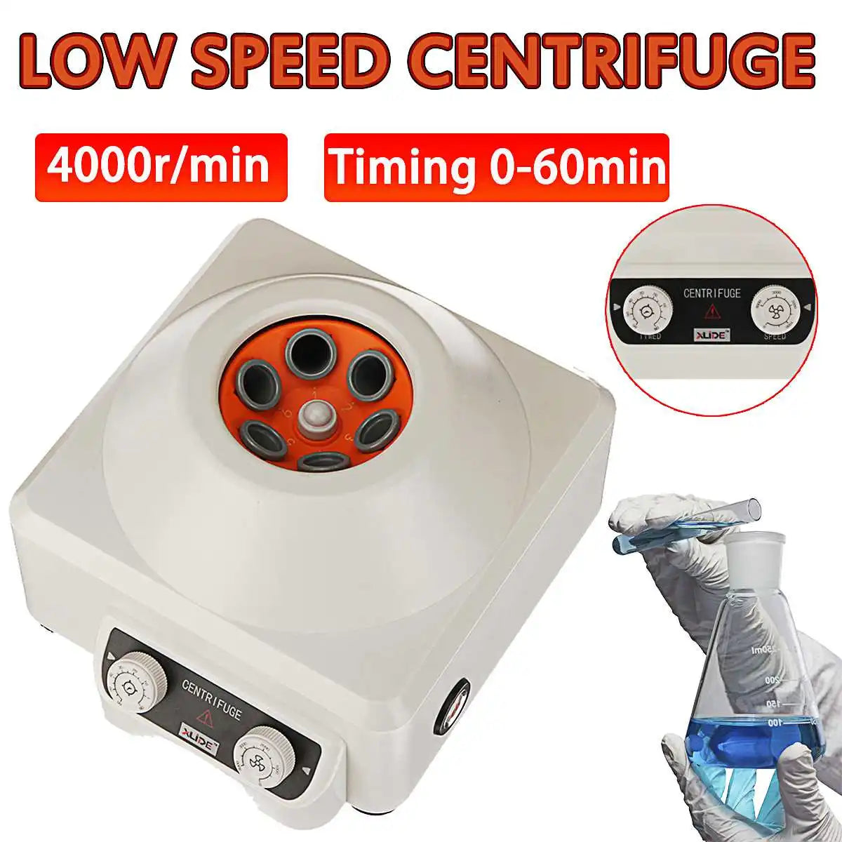 4000RPM Electric Centrifuge Medical Separation Of Plasma Laboratory