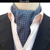 Men Vintage Polka Dot Wedding Formal Cravat Ascot