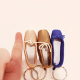 Handmade Mini Ballet Shoe Ballet Keychain Gift Satin