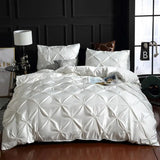 Silk Washed Bedding set Luxury Duvet Cover Double