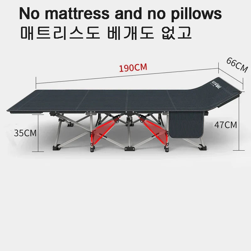 HCLDJM Ultralight Folding bed Camping Cot Bed Portable