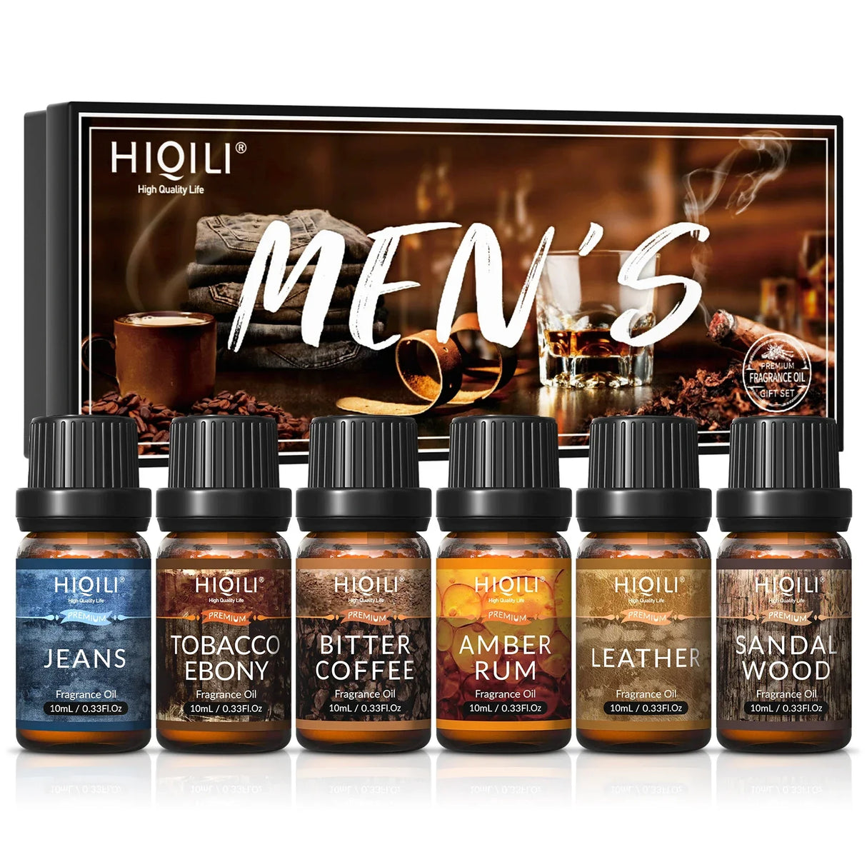 HIQILI Mens Fragrance Oils Set, Essential Oils for