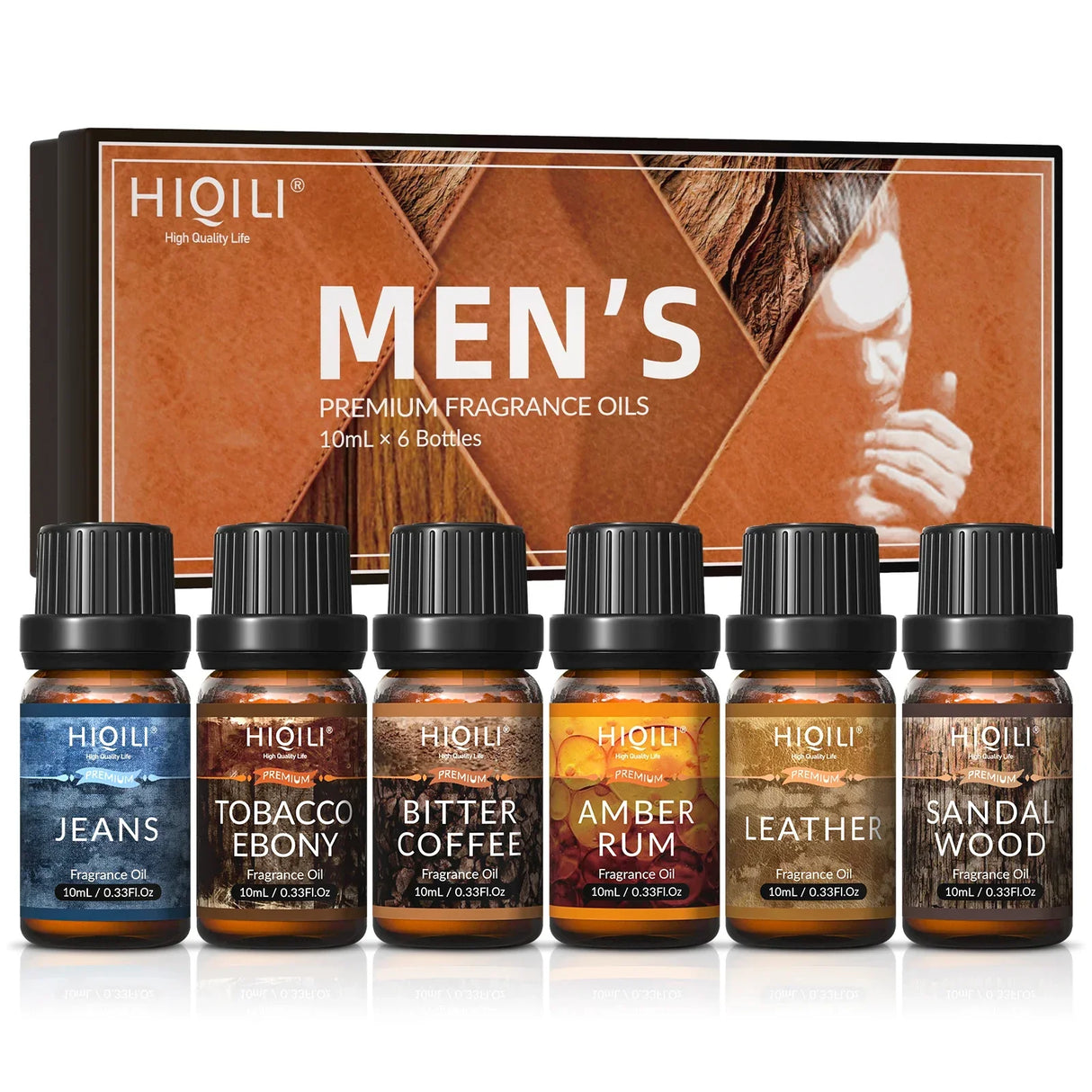 HIQILI Mens Fragrance Oils Set, Essential Oils for