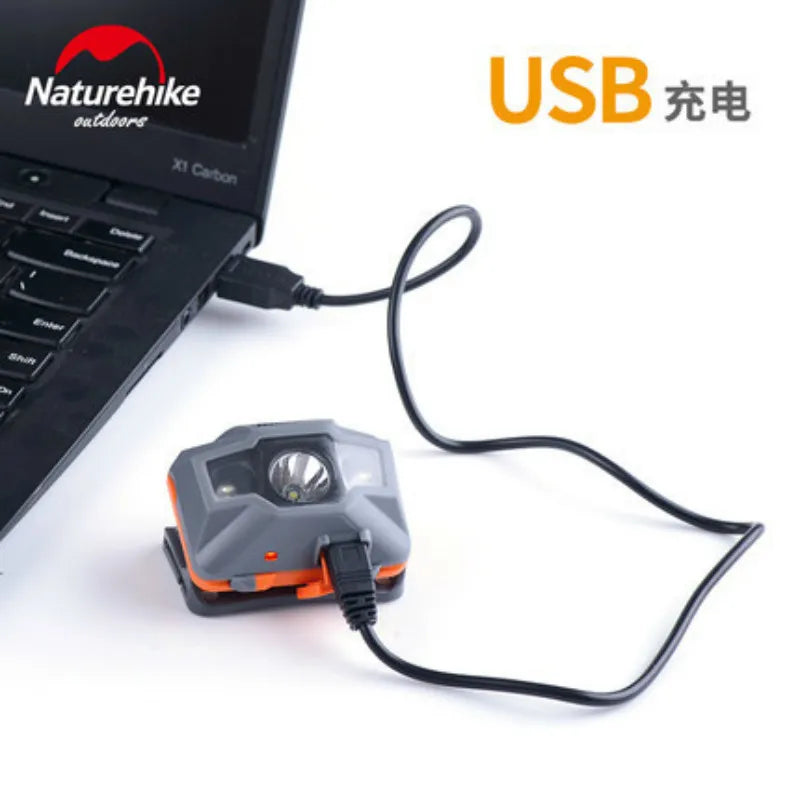 Naturehike USB Charge LED Headlamp Camping Headlight Outdoor