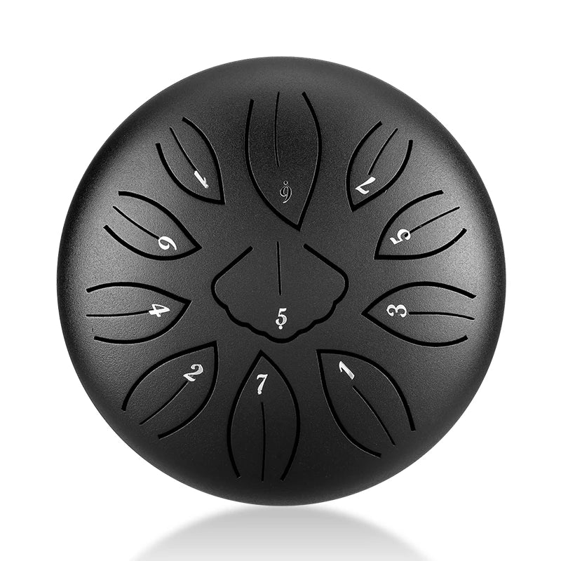 HLURU Mini Steel Tongue Drum 6 Inch 11