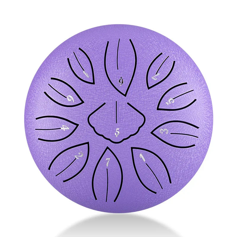 HLURU Mini Steel Tongue Drum 6 Inch 11