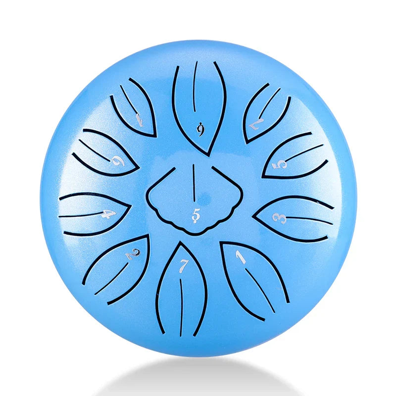 HLURU Mini Steel Tongue Drum 6 Inch 11