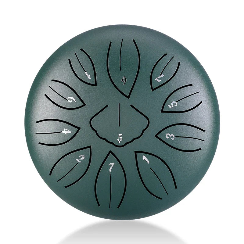 HLURU Mini Steel Tongue Drum 6 Inch 11
