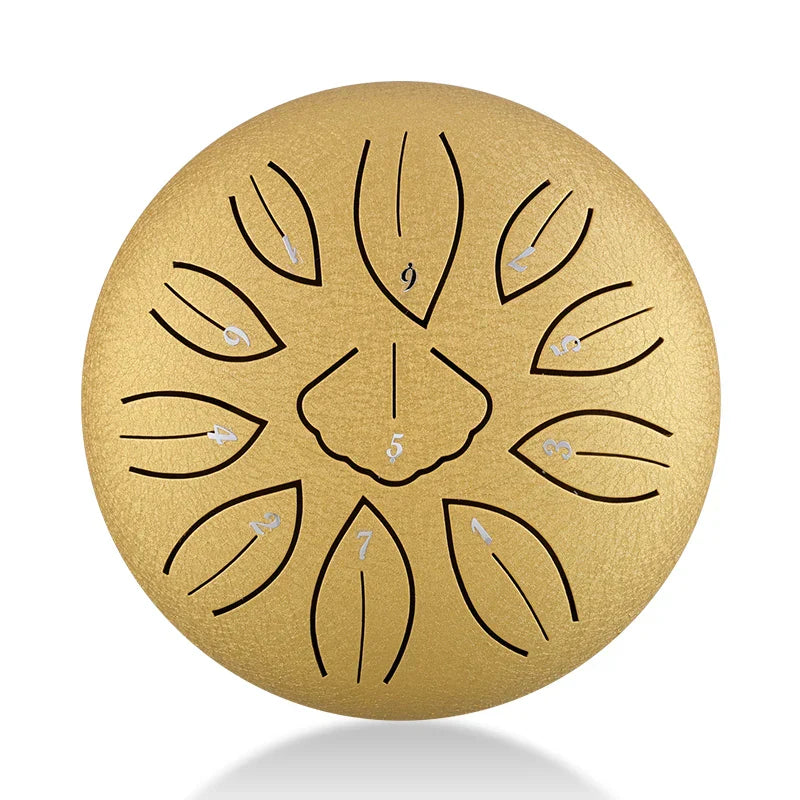 HLURU Mini Steel Tongue Drum 6 Inch 11