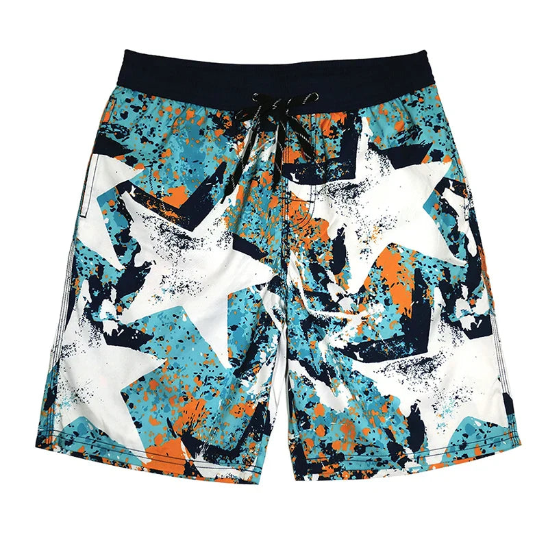 HOTMANGO Men's Beach Shorts Quick Drying Loose and
